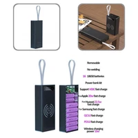 1 set power bank box durable portable easy assembly for cell phone power bank shells portable charger case