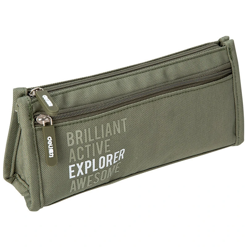 

1 PC Cteative Large Capacity School Pencil Cases Bags Fabric Pen Case Box Pouch Student Gift Office Stationary Supplies 050000