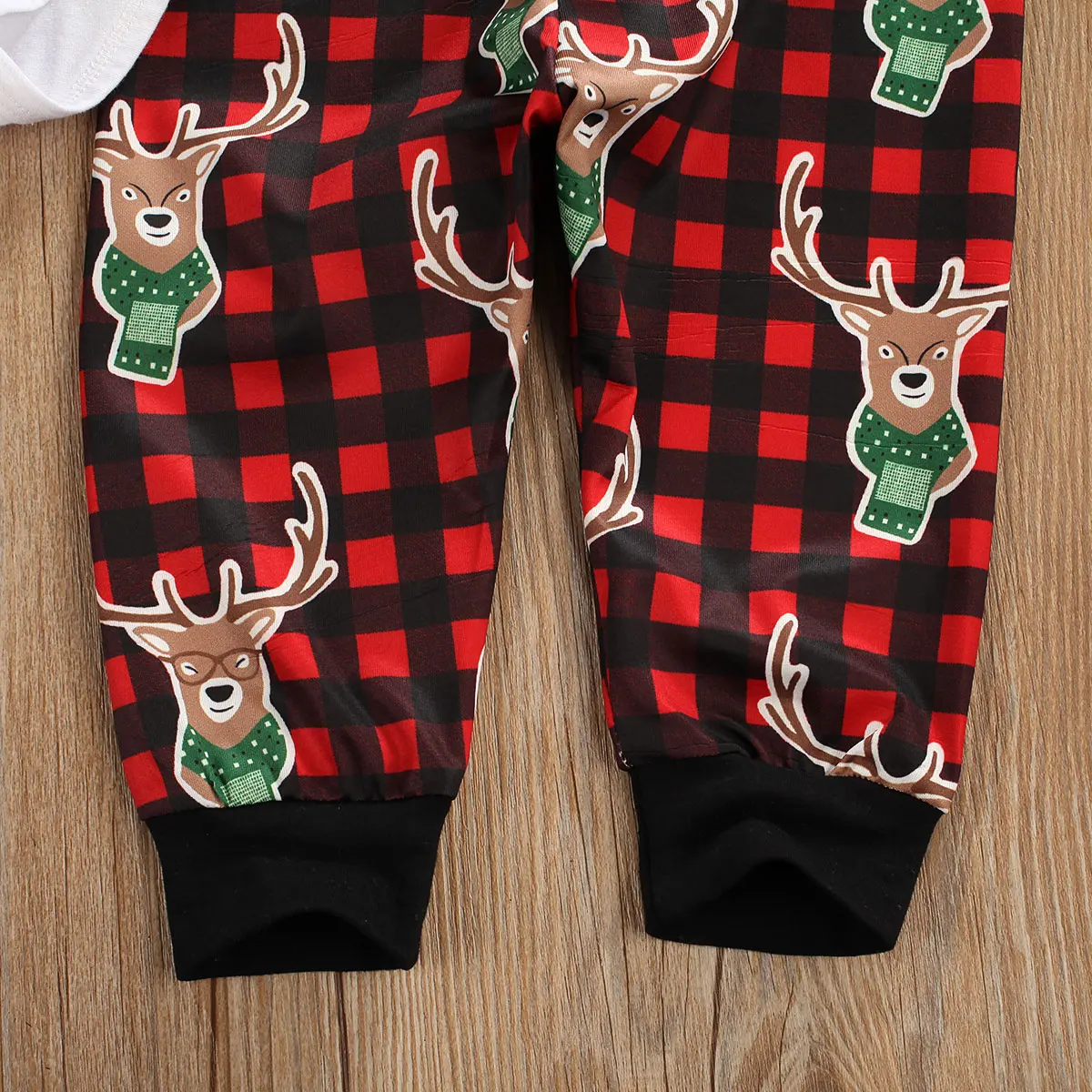 

0-18M Baby Christmas Outfit Deer Letter Romper Pants Hat Set Long Sleeve for Toddler Newborn Boy Girl Xmas Baby Clothes
