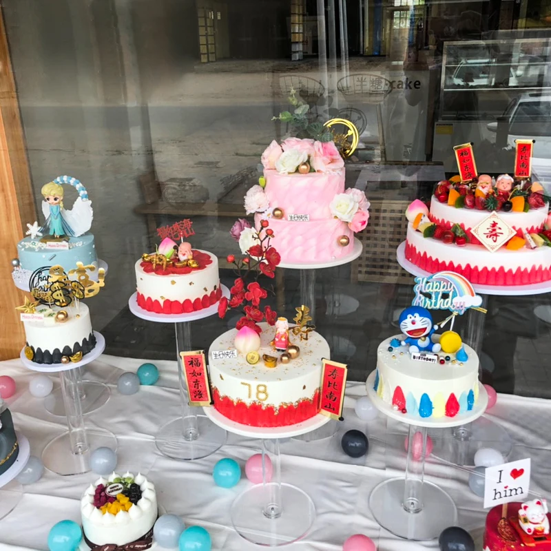 

Dessert Table Display Round Cake model Rack European Decoration Rack Wedding Crystal Display Window Display Holder Stand