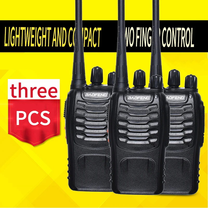 3 шт. baofeng walkie talkie walkie-talkies радиостанция двухстороннее автомобильное радио Дешевое портативное радио для охоты общения