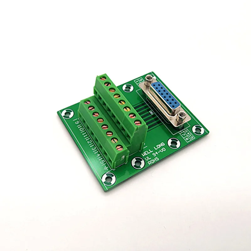 Верхняя DB15 женская верхняя переходная плата Клеммная колодка разъем.|Клеммные