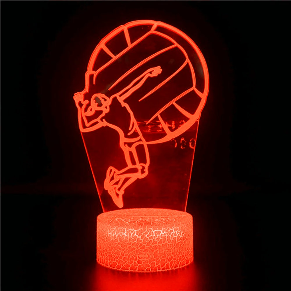 

Светильник для женщин, волейбольной команды, спортсменов, спортивных девушек, украшение из ПВХ, игрушки, украшения, памятный подарок со свет...