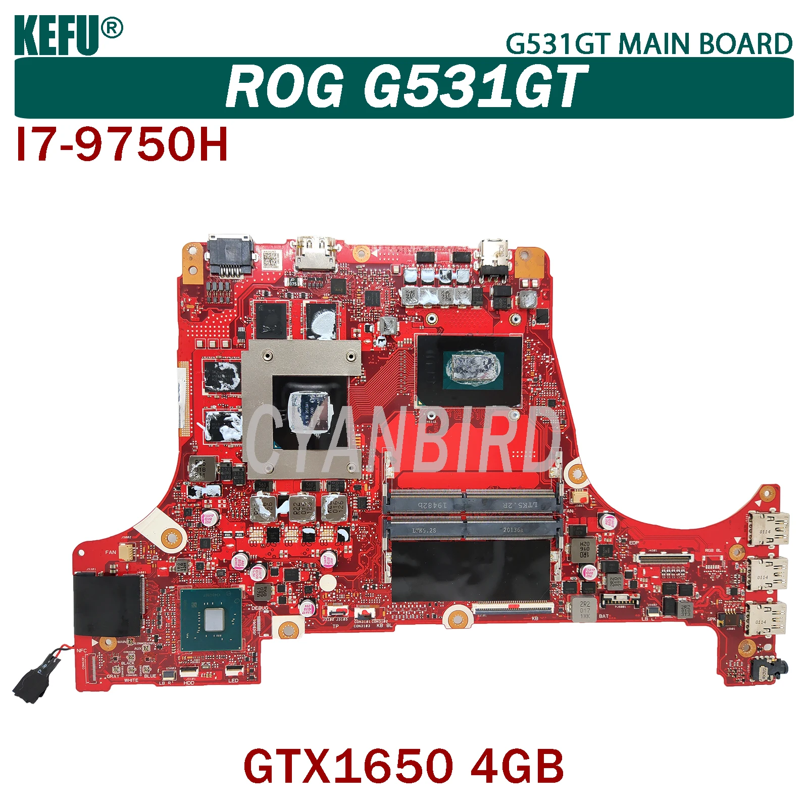 

Оригинальная материнская плата KEFU G531GT для ноутбука
