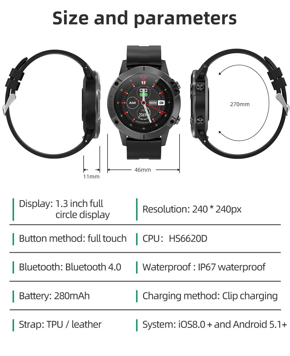 

2020 Newest T11 Smart Watch Men Heart Rate Blood Pressure Monitor IP68 Waterproof Weather Smartwatch VS DT78 L5 L8 L7 L11 L16 T6