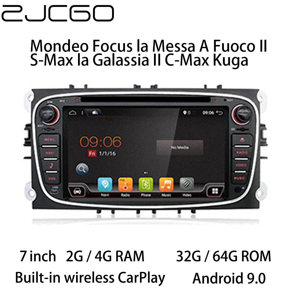 baratas Carro Multimídia Jogador Estéreo Gps Dvd Rádio Navegação Tela Android Para Ford Mondeo Foco La Messa A Fuoco Ii S Max C Max Kuga