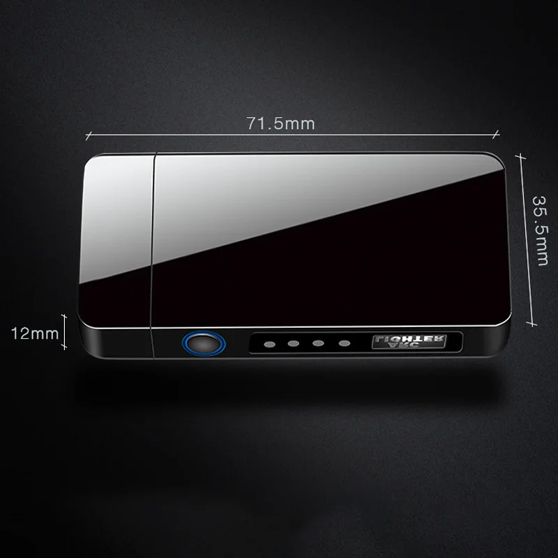 Плазменная Зажигалка для сигар ветрозащитная зажигалка с дисплеем Lightning USB