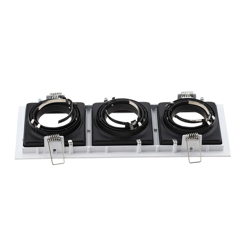 2 шт. Новый Белый Черный Регулируемый встраиваемый потолочный светильник GU10 MR16