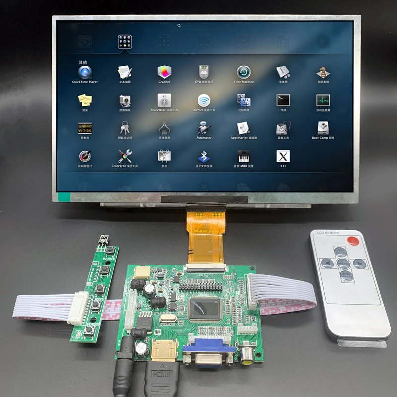 10 1 дюймов ЖК дисплей Экран Дисплей MonitorRemote драйвер Управление доска 2AV HDMI VGA для