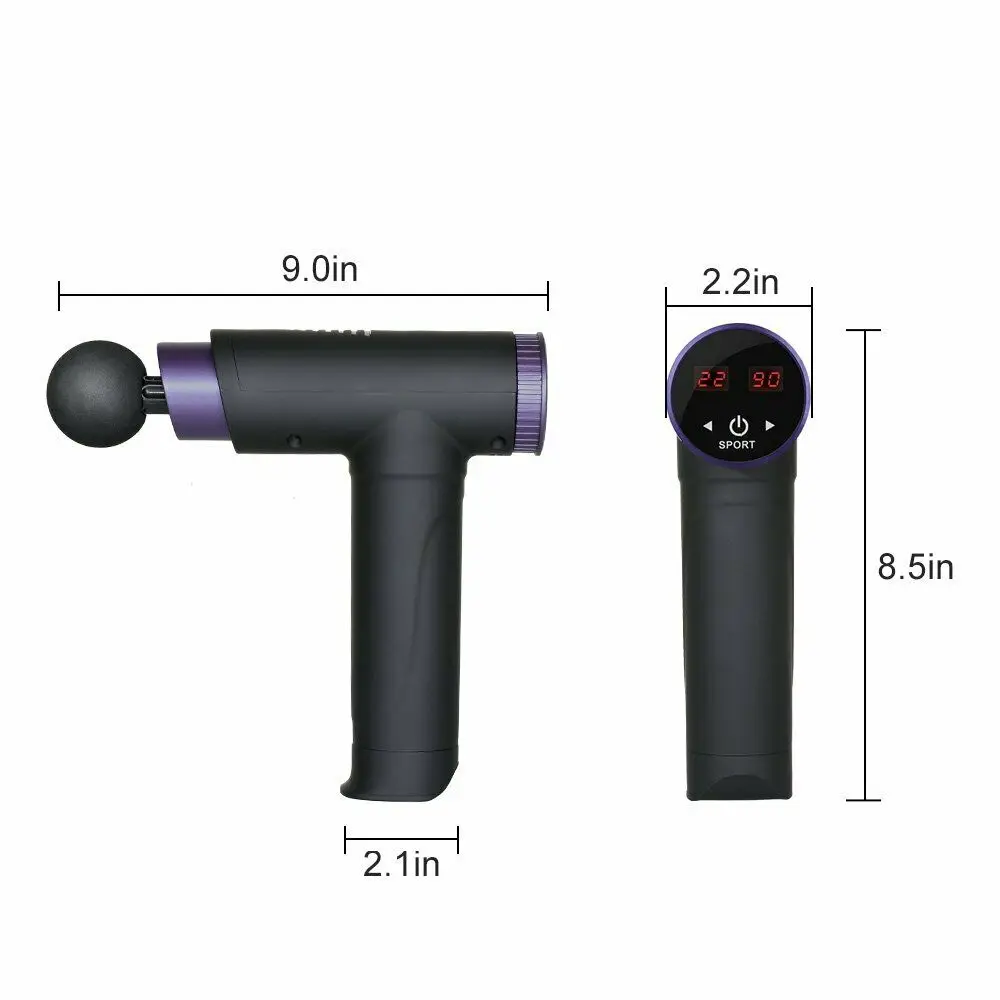 

30 Speed Massage Gun LCD Deep Tissue Percussion Massager Muscle Vibrating Relax