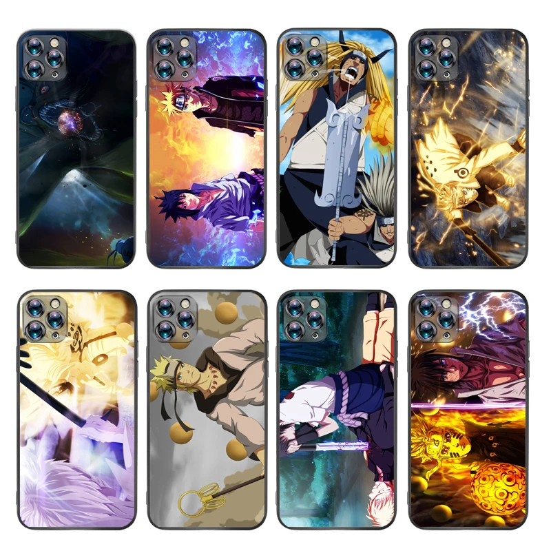 

S-Sasuke N-Naruto Kakashi Phone Case For iPhone 11 Pro MAX Luxury Brand Soft Coque Cheap Accessories Personalised Phone Cove