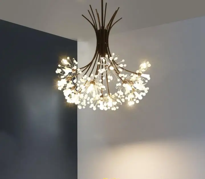 Скандинавская постмодернизированная ресторанная люстра в виде одуванчика лампа