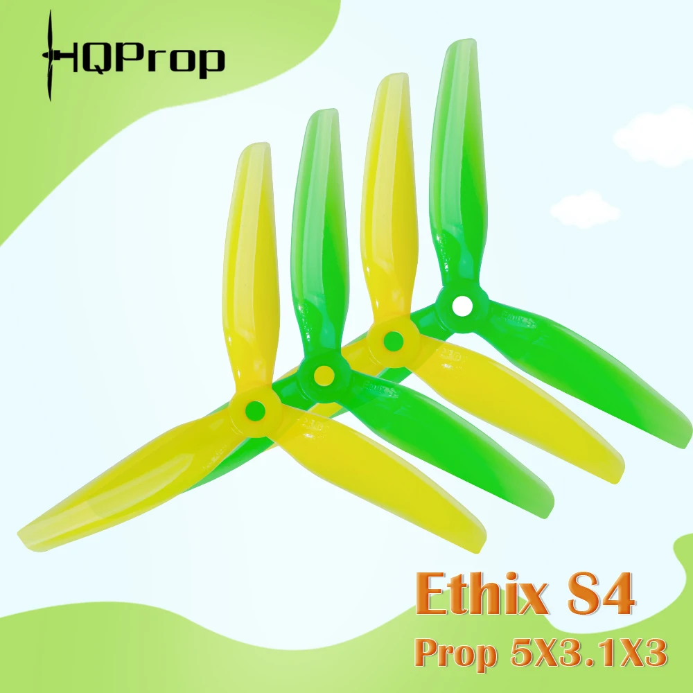 HQ Ethix S4 пропеллер 5X3 1X3 5 дюймов 3 лезвия CW/CCW Lemon Lime PC опора для FPV RC гоночный