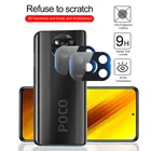 Чехол для задней камеры Xiaomi redmi note 10 pro, 10s, poco x3 Pro, f3, m3, 9t, закаленное стекло, защитный чехол, изогнутый