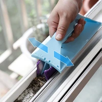 window slot cleaning brush set to wipe the gap of the glass slot door sill hand held groove cleaning brush household clean tool