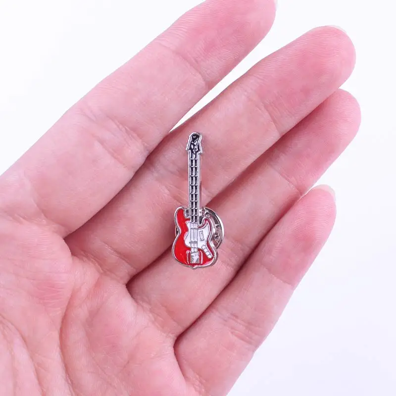 Модные Винтажные броши в виде скрипки металлические искусственные Броши для