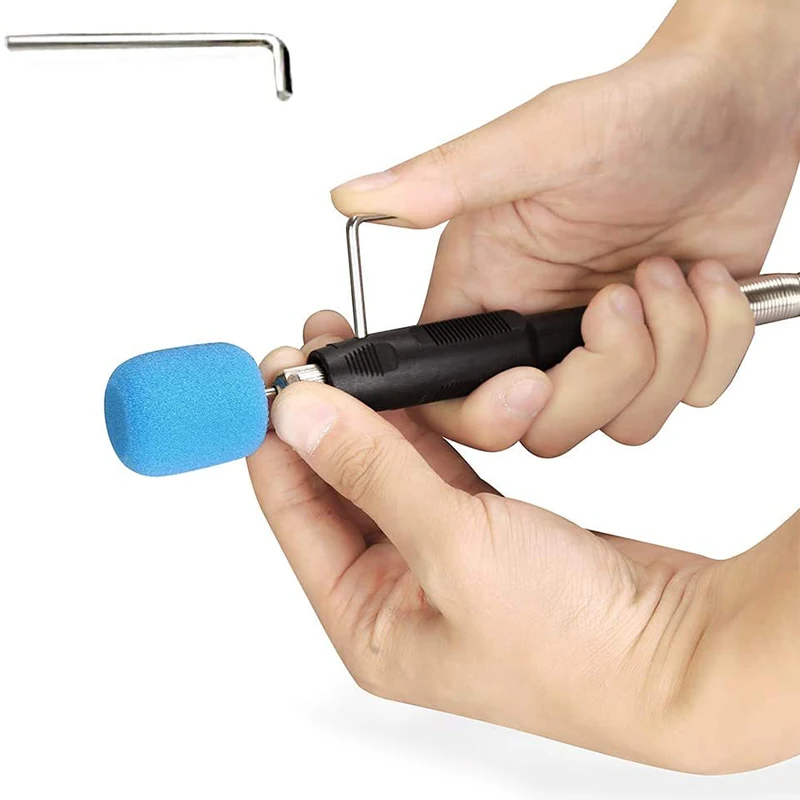 

Mini Detail Polisher Shaft, Car Foam Drill Polishing Pad Kit with 5/8Inch&M14 Thread, for Rotary Tool/Polishing Machine