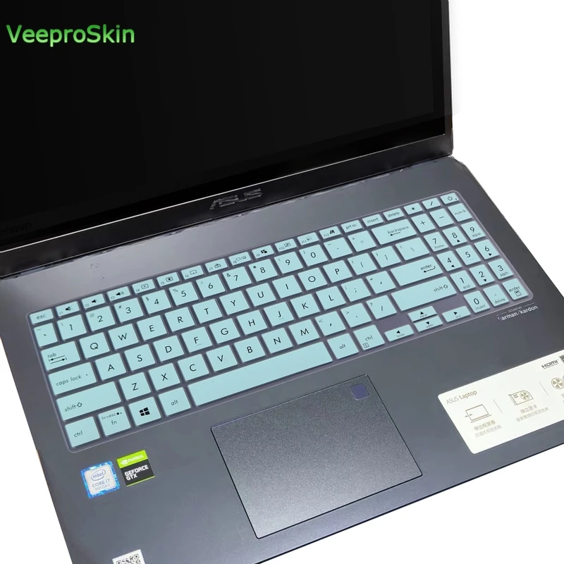 whiteblue Защитный чехол для клавиатуры ноутбука ASUS VivoBook S15 S531 S531FL S531F S 531 F FL S532 VX60 S532FL S532F - Цвет: whiteblue