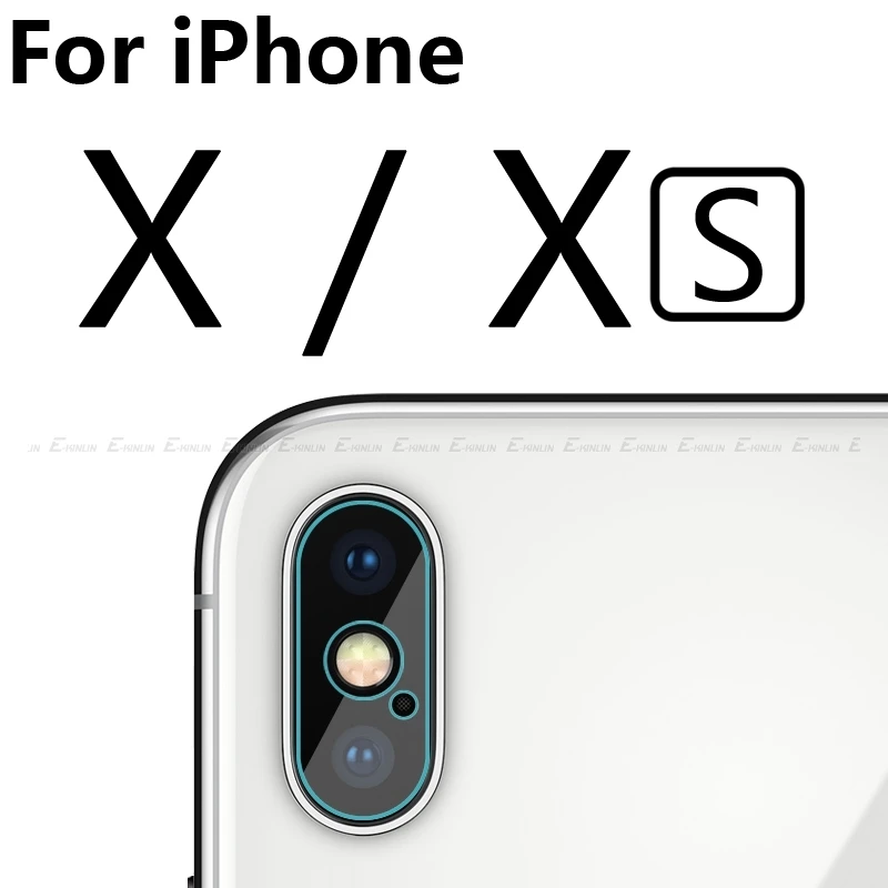 For iPhone XS Для iPhone 11 Pro Max задняя камера объектив для iPhone 11 Pro XS Max X XR 8 7 6 6S Plus Защитная пленка для экрана - Цвет: For iPhone XS