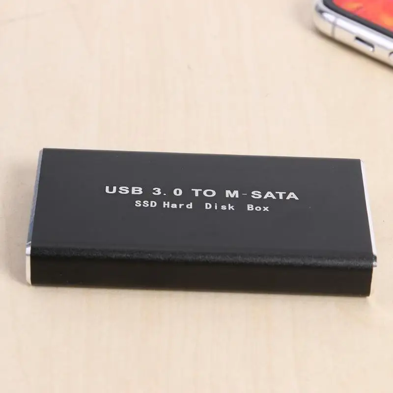 Мини SSD жесткий диск чехол USB 3 0 адаптер mSATA корпус алюминиевый сплав внешний для