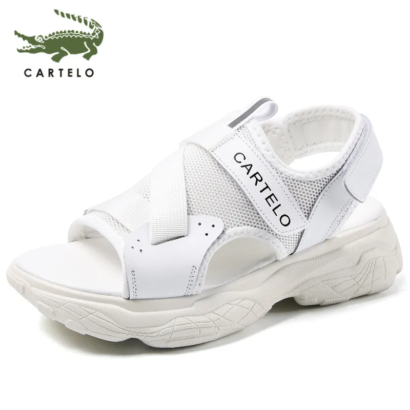Сандалии CARTELO женские на толстой подошве повседневные пляжные туфли для