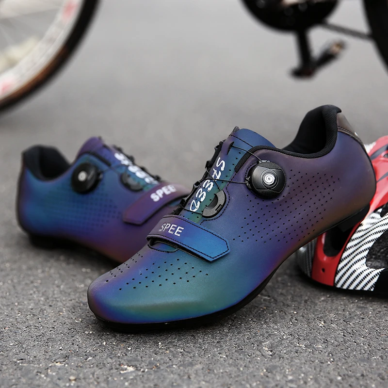 

Ultralight Self-Locking Cycling Shoes MTB Professional Cleat Shoes SPD Pedal Racing Road Bike Flat Shoes Bicycle Sneakers Unisex