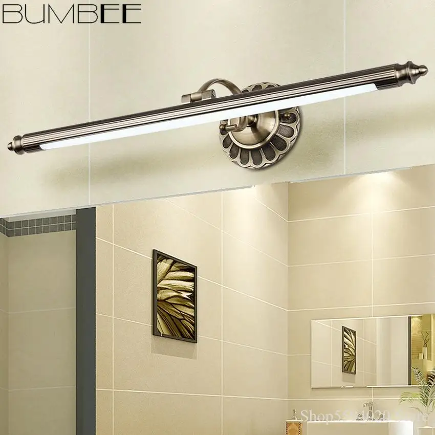 Американский светодиодный настенный зеркальный светильник s скандинавский