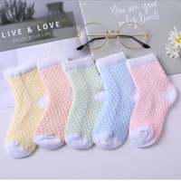 5 pair kids socks summer thin comfortable breathable cotton fashion baby socks toddler boys and girls socks new arrival