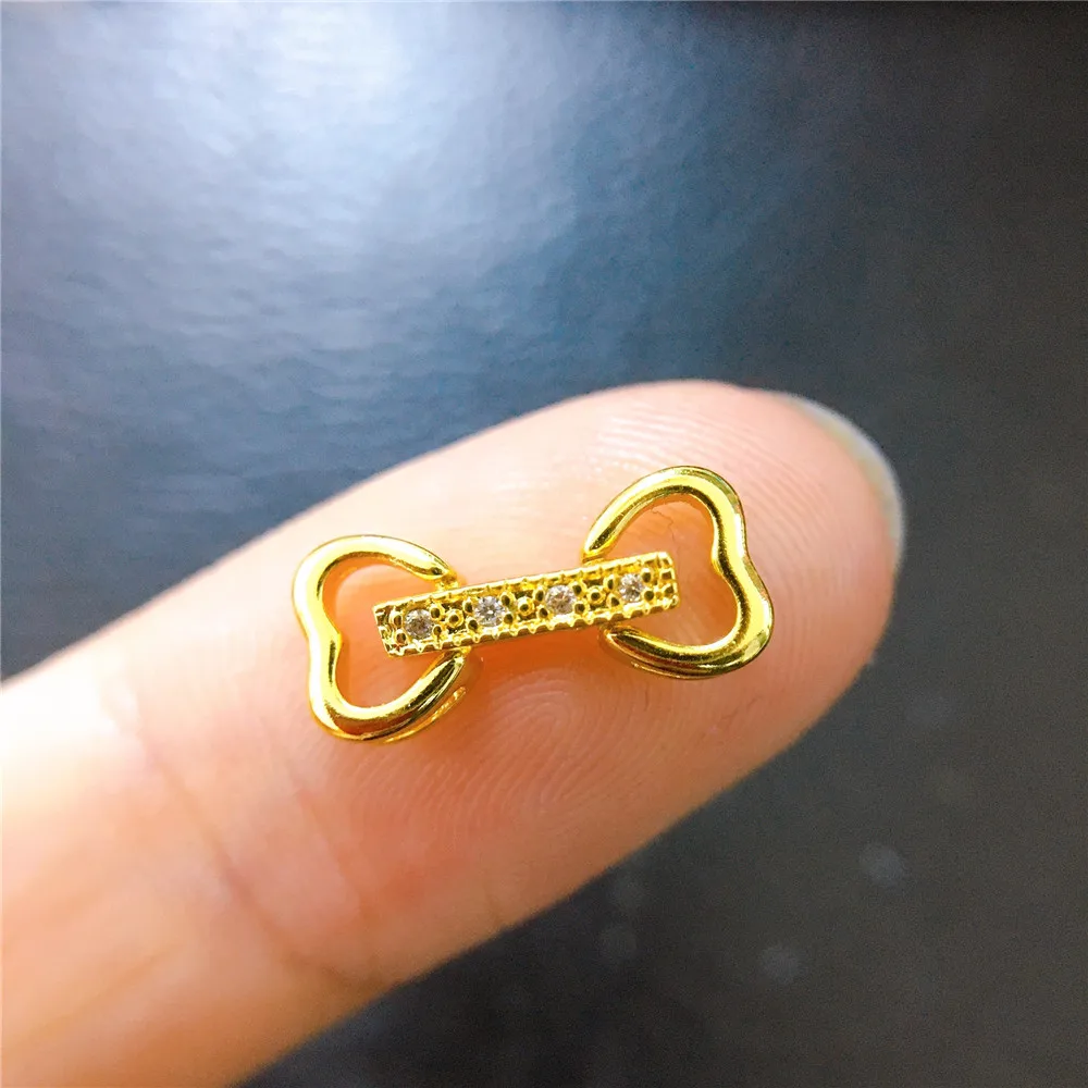 

Wholesale DIY Natural Stones Beads Jewelry Making Accessories Silver/Gold Metal Connector Clasps Findings