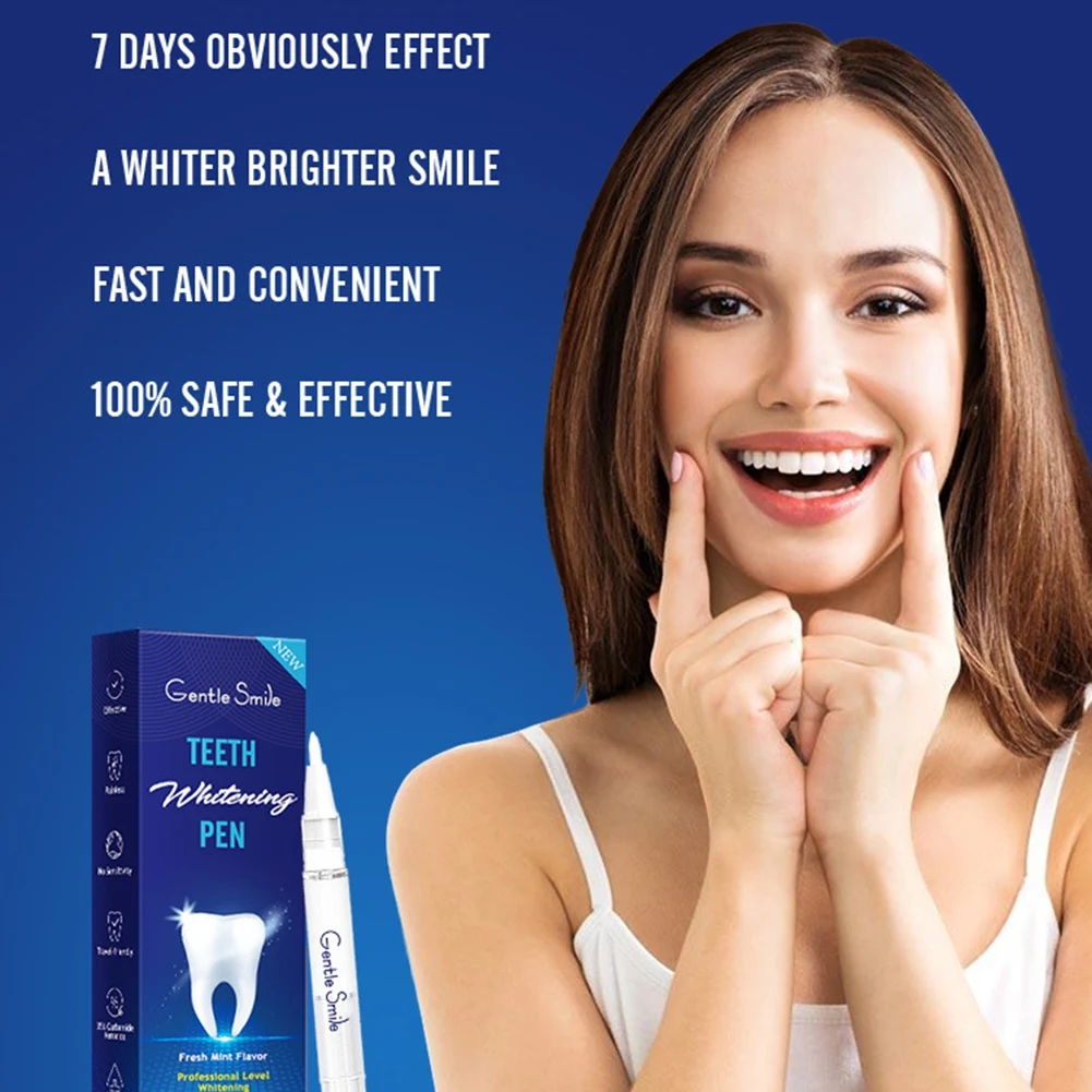 

2pcs Teeth Stain Remover Whitener Teeth Whitening Pen Stick Serum Remove Plaque Stains Dental Tools Teeth Oral Care