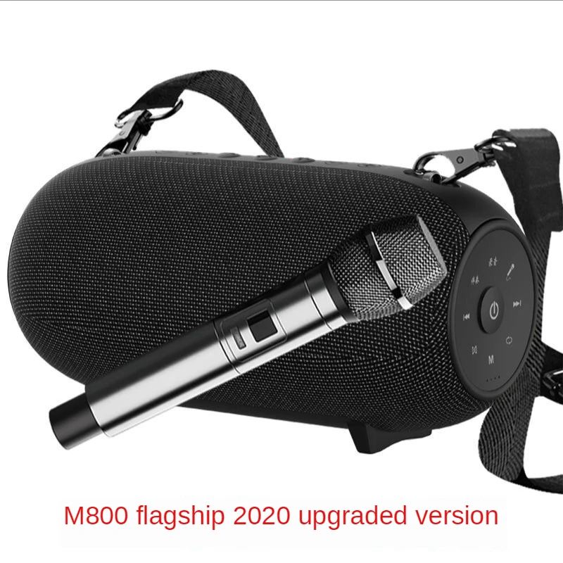 

M800 upgrade version 40W high-power karaoke wireless bluetooth speaker outdoor card stereo subwoofer portable waterproof speaker