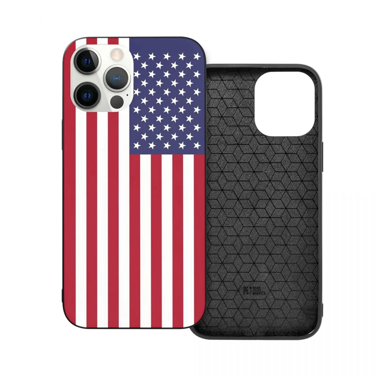 

American Flag PC Glass TPU Phone Cover for iPhone 13 12 11 Xs Xr X Pro Max Mini 7 8 Se2 Plus 6 6S