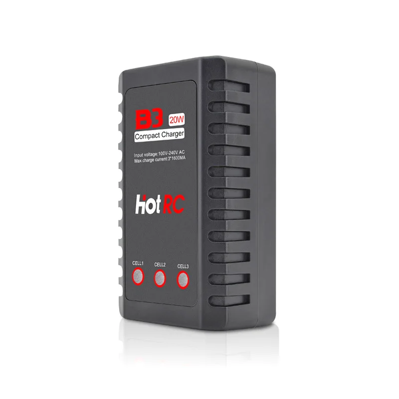 HotRc Imax B3 компактное портативное зарядное устройство 20 Вт 1 6a для 7 4 В 11 RC LiPo|balance