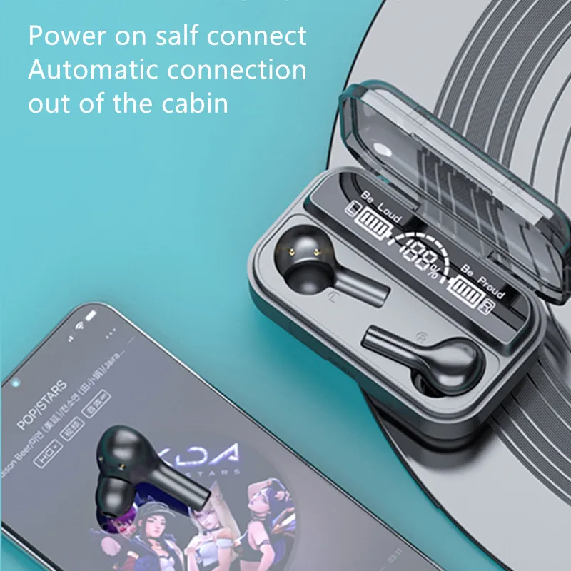 Наушники вкладыши TWS с Беспроводной наушники 9D стерео s Bluetooth для спорта