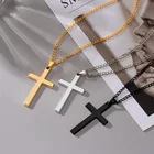 Необычная цепочка на шею, ювелирное изделие в стиле панк, винтажные готические подвески, ожерелье с крестом, Крутое уличное Стильное ожерелье для мужчин и женщин