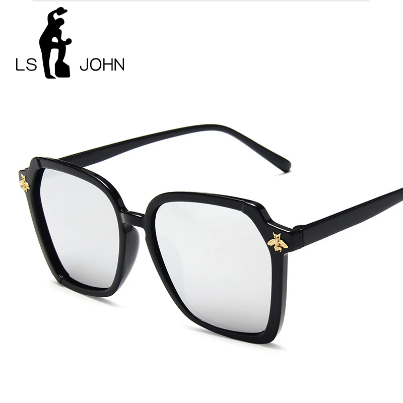 Женские винтажные солнцезащитные очки LS JOHN брендовые дизайнерские пластиковые