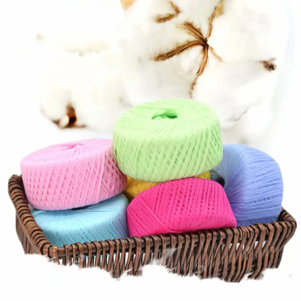 Хлопок нить крючком Diy кукольный свитер шарф линия Детская шерстяная группа