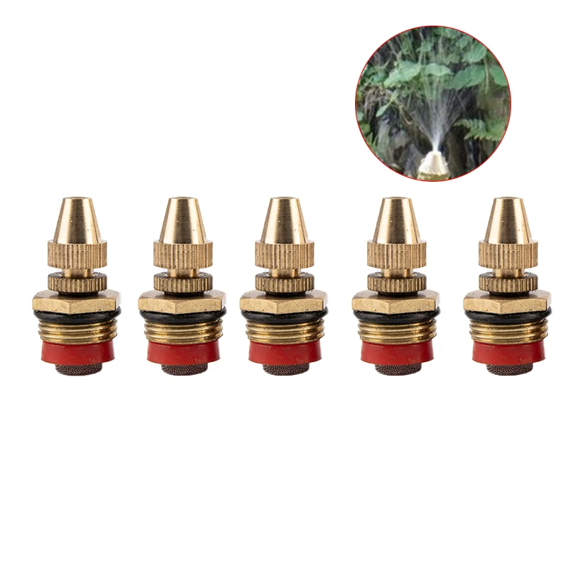 

1/2 Inch Thread Brass Misting Sprinkler Adjustable Nozzle Watering Irrigation