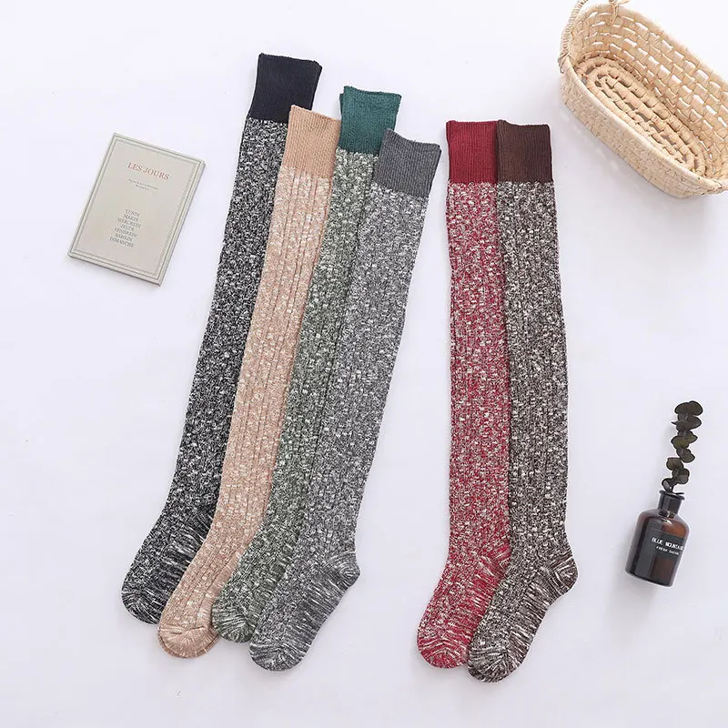 Колготки женские зимние плотные теплые выше колена высокие ботинки | Женская