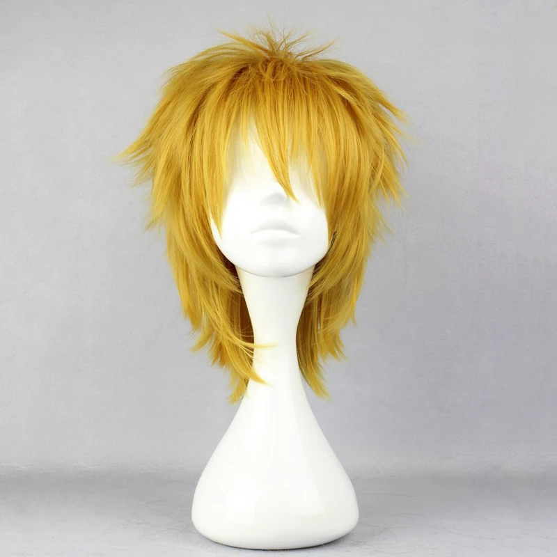 Durarara 3way Standoff Cosplay Wig Heiwajima Shizuo Wigs Heat Resistant Synthetic Halloween Carnival Party Unisex Hiar | Тематическая