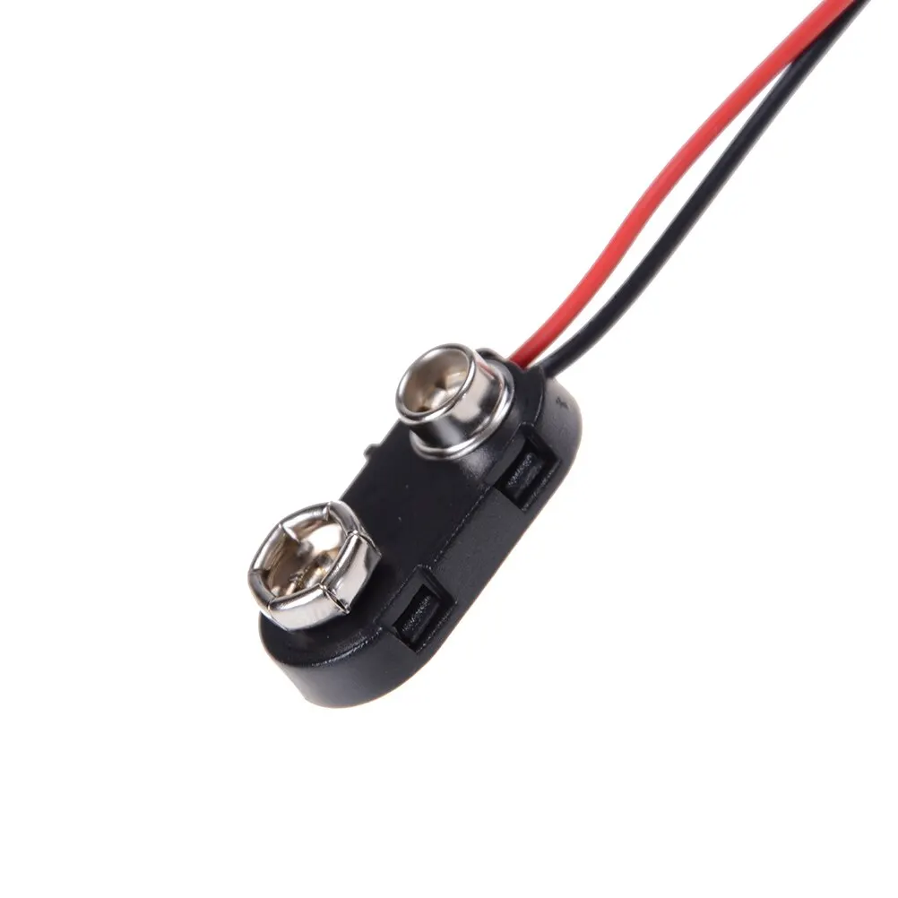 

10 шт., защелкивающийся соединитель для аккумулятора 9 В, модель 150 мм