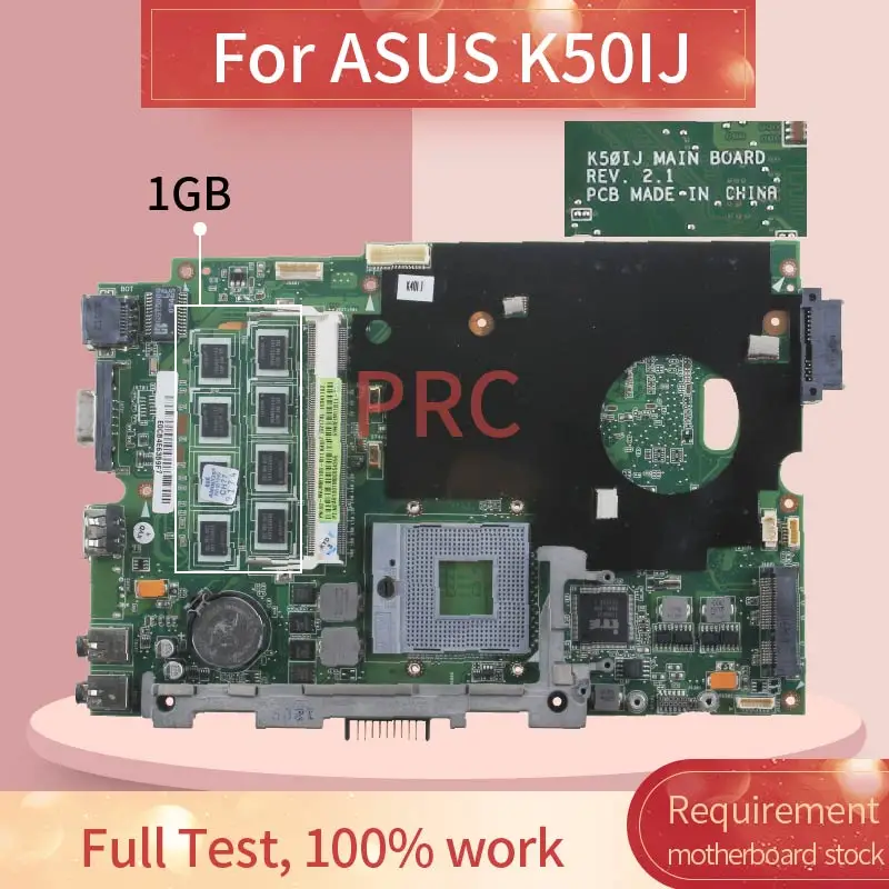 Материнская плата для ноутбука ASUS K50IJ материнская REV 2 1 GL40 с Гб оперативной памяти