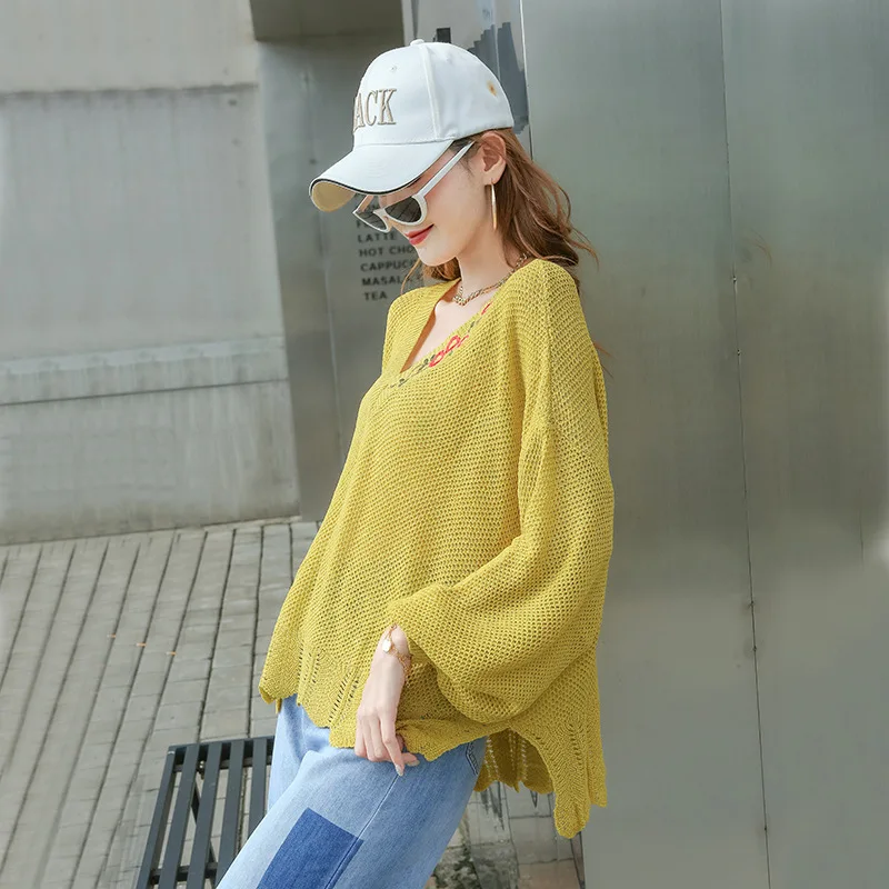 Max LuLu 2020 Autumn Fashion Chinese Womens V Neck Pullovers Ladies Embroidery Casual Sweaters Loose Oversized Knitted Jumpers | Женская