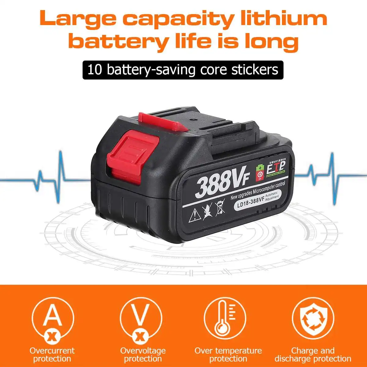 388VF 850N.m Brushless Electric Impact Wrench Screwdriver 125MM Cordless Angle Grinder Tools Set for Makita 18V Battery | Инструменты