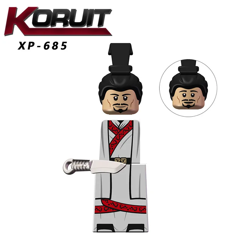 Строительные блоки MOC средневековые старинные китайские военные фигурки шлемы