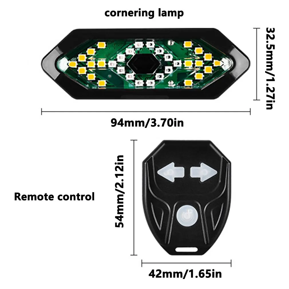 

11095 Remote Control Steering Tail Light For Bicycle With Horn Smart Charging Waterproof Mountain Equipment Light