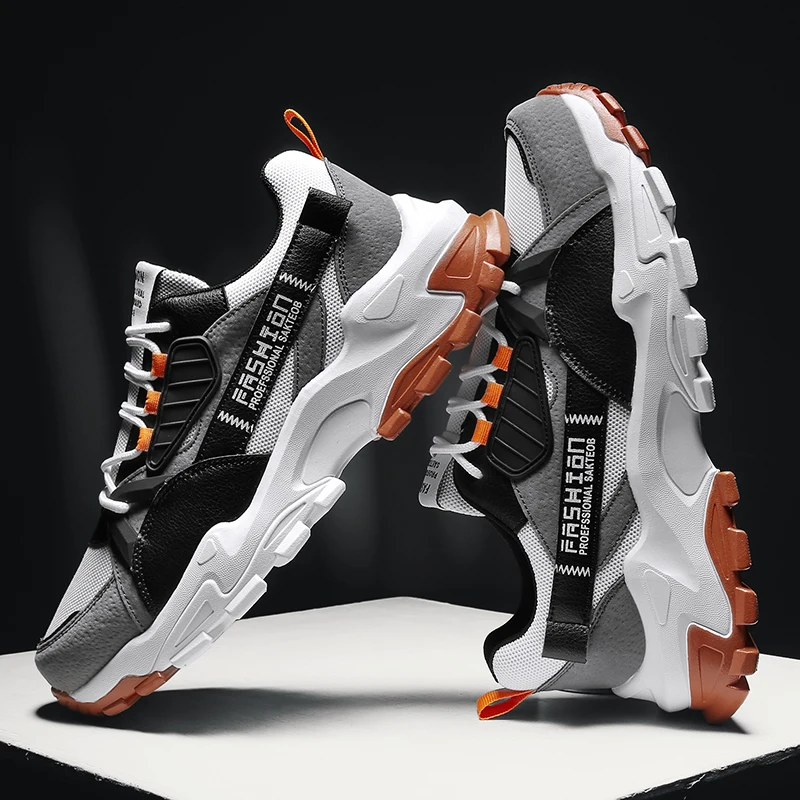 

Dropshipping Men Casual Shoes Fall Designer Sneakers Male Lace-Up Sapato Masculino Mesh Breathable Zapatillas Height Increasing