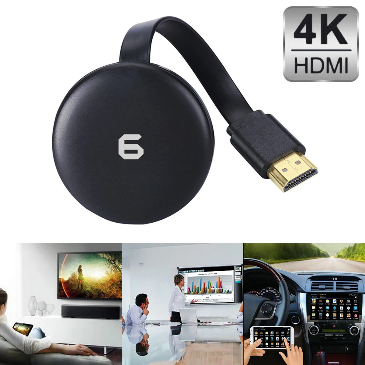 G6 Miracast Android Dongle Mirascreen HDMI-совместимый Airplay TV Stick беспроводной дисплей приемник 1080P
