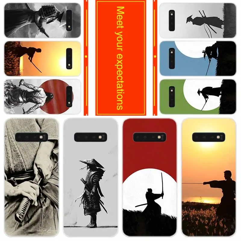 

Soft Case for Samsung Note 20 10 9 8 TPU Silicone Cover Pack Note20plus Note10plus Bumper Bag Japan The samurai Ninja