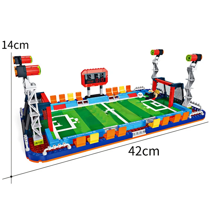 Городские футбольные поля фигуры модель строительные блоки Германия Бразилия